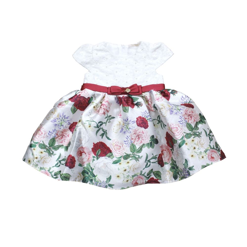 Vestido De Bebe Para Festa Petit Cherie Bordado Perolas Pag Lojadacomadre