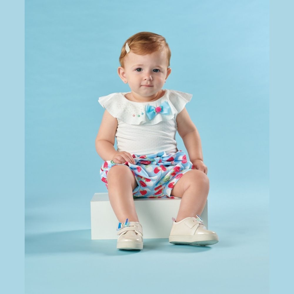 Conjunto De Bebe Kiki Xodo Blusa 3 Gatos Lacos Pagg 1668 Lojadacomadre